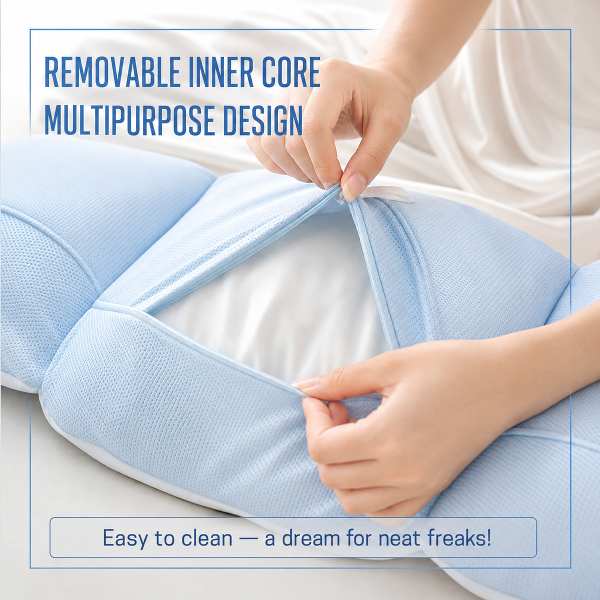 Wrap-Around Ergonomic Lumbar Support Pillow