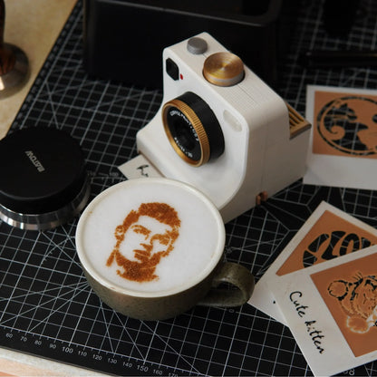 Cute latte art in seconds ☕📸
