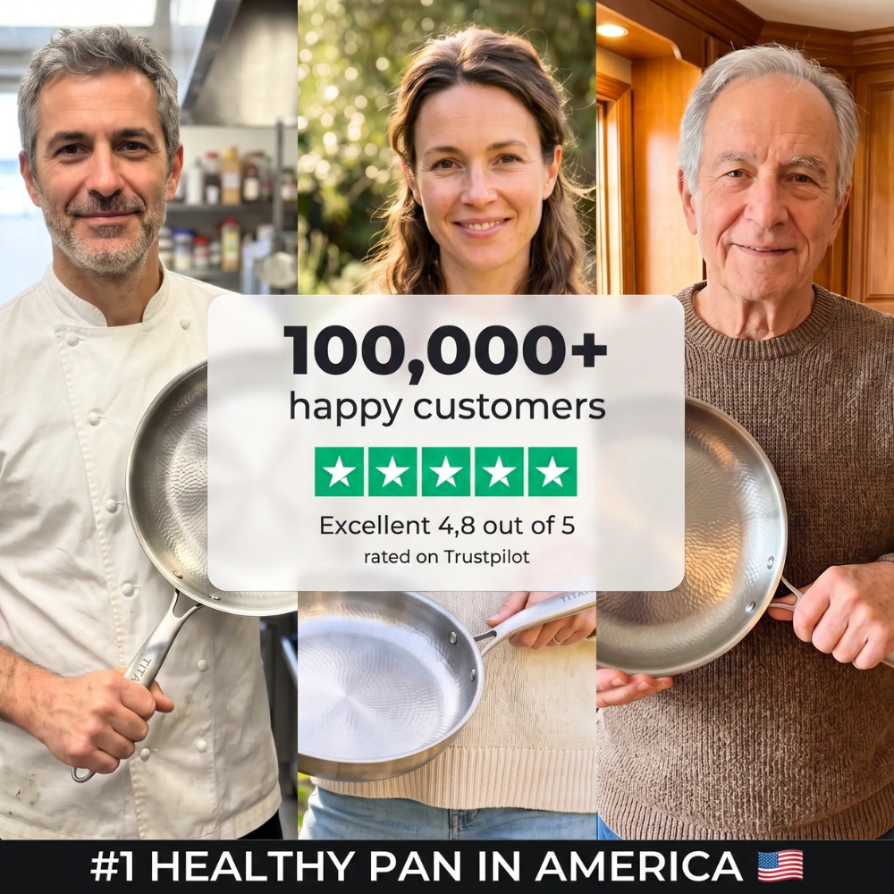 🎃Halloween Deal 50% OFF!🍳100% Pure Titanium Pan For A Toxin-Free Kitchen