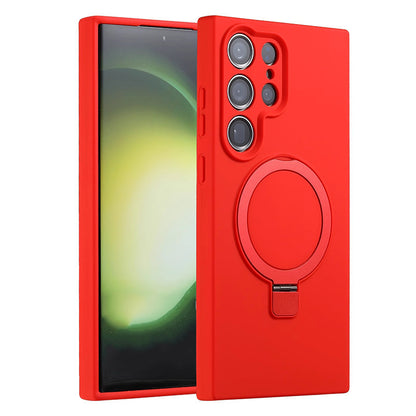 Soft Silicone Magnetic Phone Case with Stand