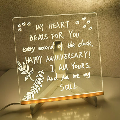 🎨 50% OFF NOW! ✨ LED Note Board – Includes 7 colour pens, bright display & reusable – Perfect for messages, reminders & creative fun 🖍️