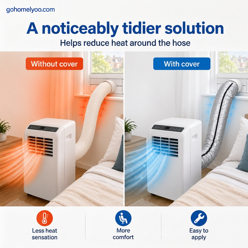 🔥 50% OFF TODAY! ❄️ AC Hose Insulation Cover – A Summer Home Essential ✨ Improve Cooling Efficiency, Reduce Heat Transfer & Stay Comfortable All Season ☀️🏡