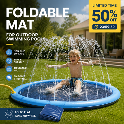 🏊 50% OFF NOW! 🌊 Foldable Mat for Outdoor Swimming Pools – Non-slip & quick-dry – Soft foam, easy to carry – perfect for poolside, beach or camping ☀️✨