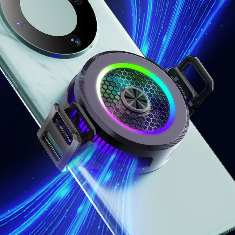 Magnetic Phone Cooling Fan with RGB