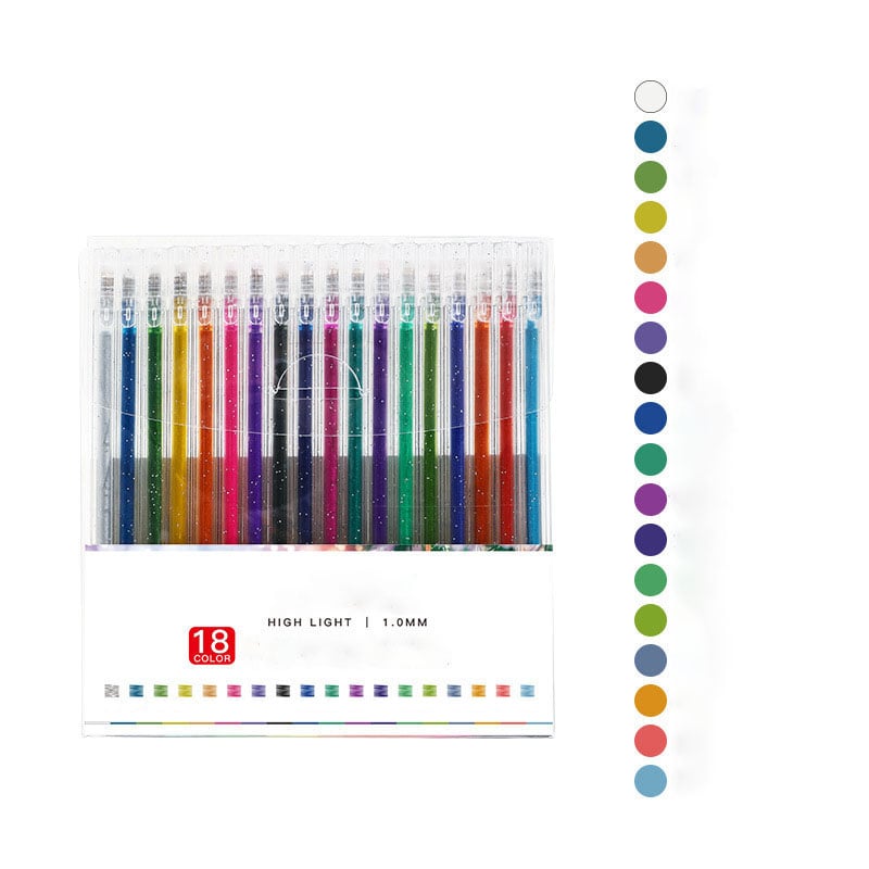 ✨ 50% OFF NOW! 🎁 Glitter Gel Pen Set – Smooth Writing, 10 Colors & Quick-Dry Ink 🎨