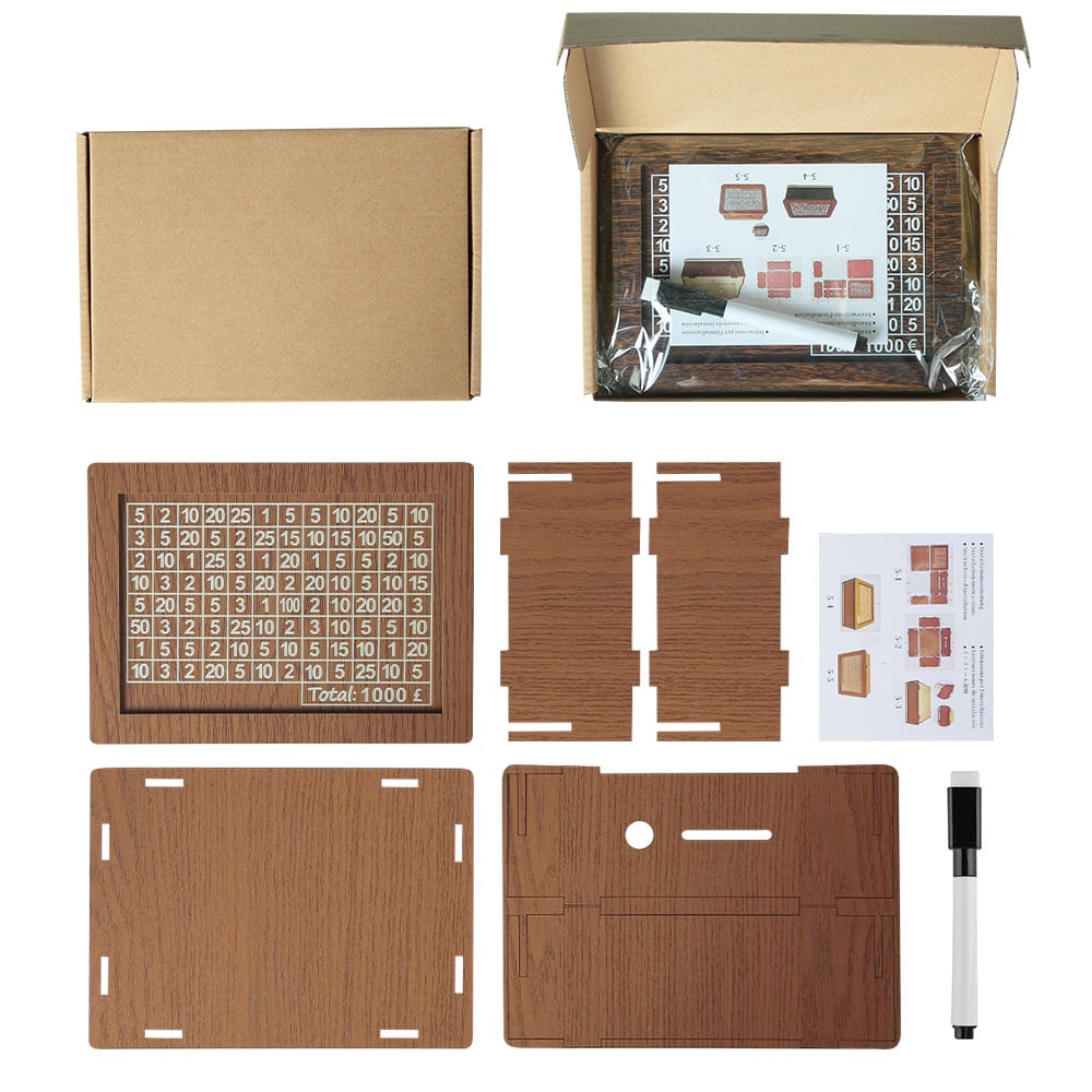 Wallet Fattening Program——Cash Vault Wooden Savings Box