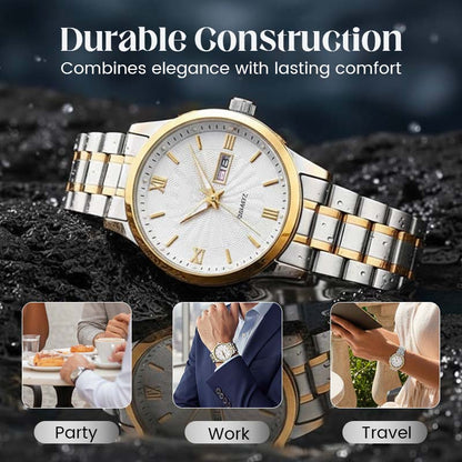 Men's Two-Tone Waterproof Luminous Watch