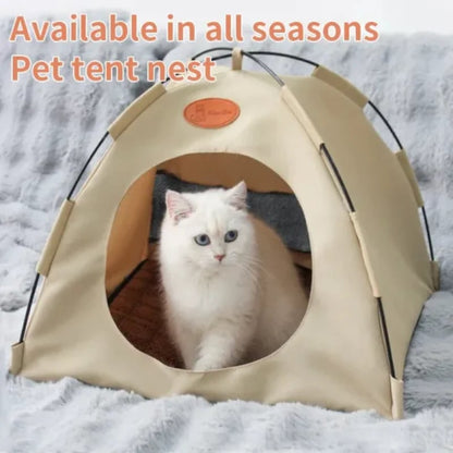 🏕️🐶🌞 LIMITED-TIME 50% OFF! Pop-Up Cooling Tent Bed – Enclosed Cozy Cave, Blocks Light & Heat, Provides a Private Retreat – Perfect for Anxious Pets or Those Who Love to Hide 🐾✨