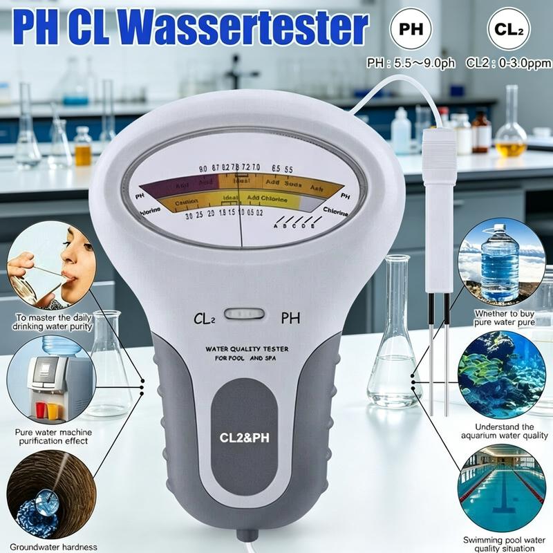 🔬💧 pH & Cl2 Pool Tester – 50% OFF! Precise Measurement of pH & Chlorine in Your Pool – Simple, Fast, Reliable. 🔥🏊