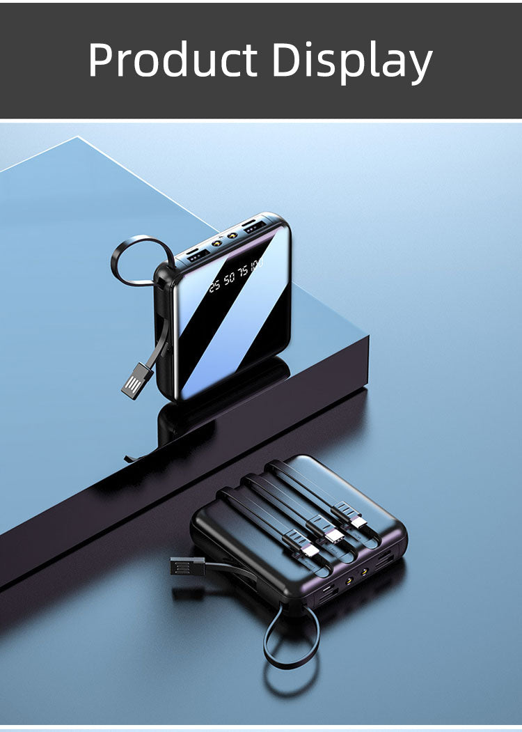 4-Cable Mini Power Bank