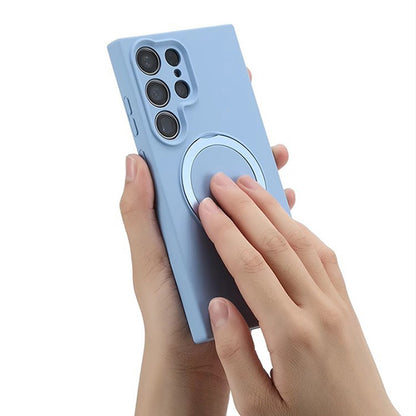 Soft Silicone Magnetic Phone Case with Stand