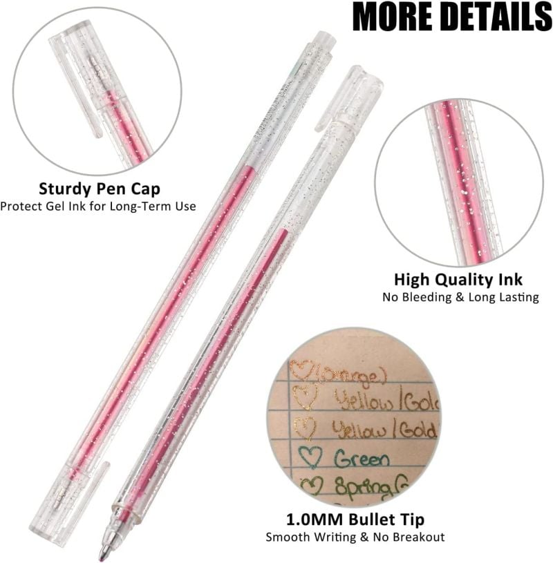 ✨ 50% OFF NOW! 🎁 Glitter Gel Pen Set – Smooth Writing, 10 Colors & Quick-Dry Ink 🎨