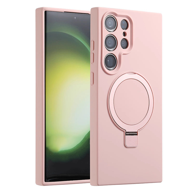 Soft Silicone Magnetic Phone Case with Stand