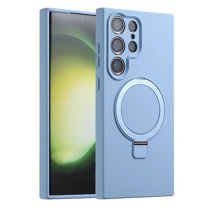 Soft Silicone Magnetic Phone Case with Stand