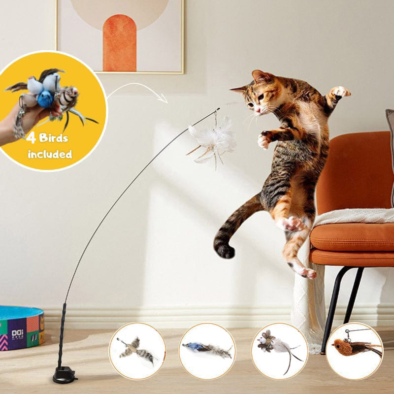 Interactive Bird Simulation Cat Toy Set
