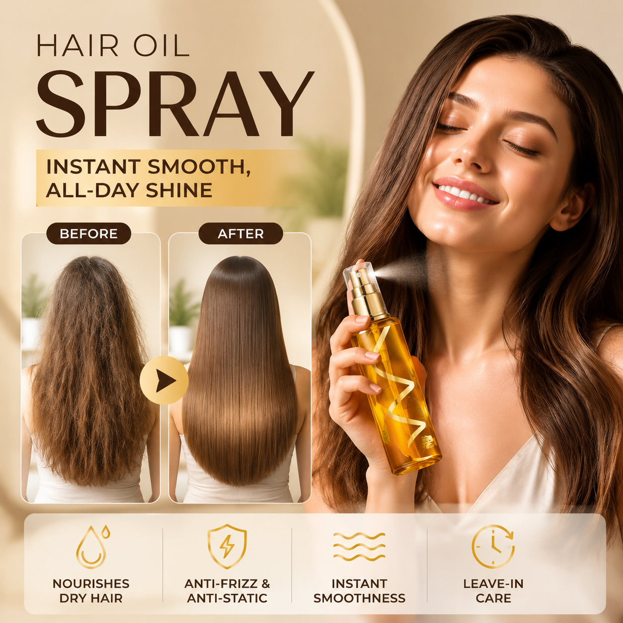 ✨Moisturizing & Strengthening Silky Hair Oil