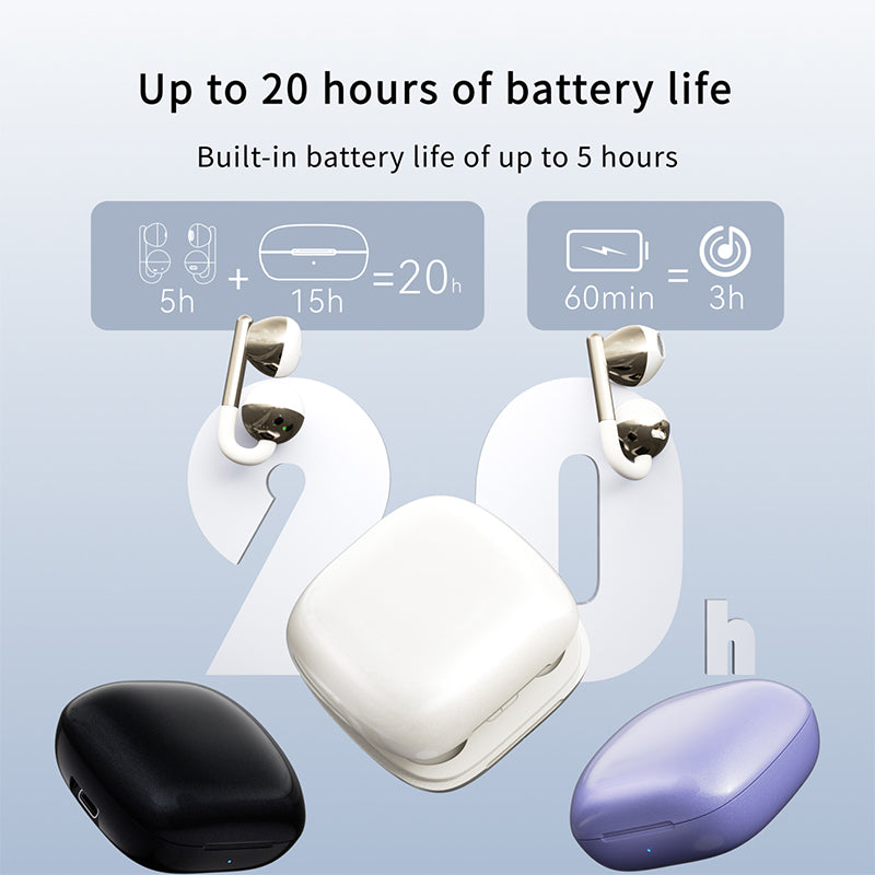 Clip-On Open-Ear Wireless Bluetooth Headphones