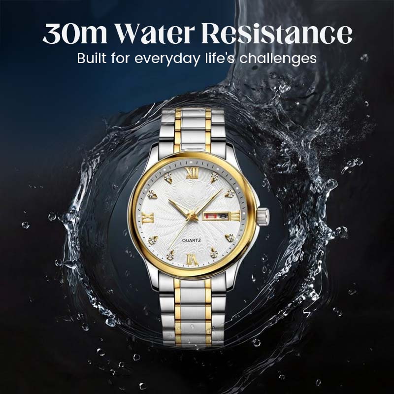 Men's Two-Tone Waterproof Luminous Watch