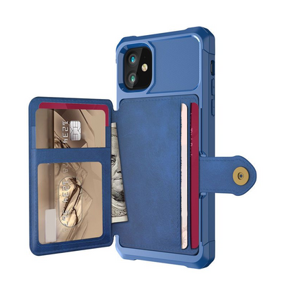 Shockproof Wallet Case with Card Holder