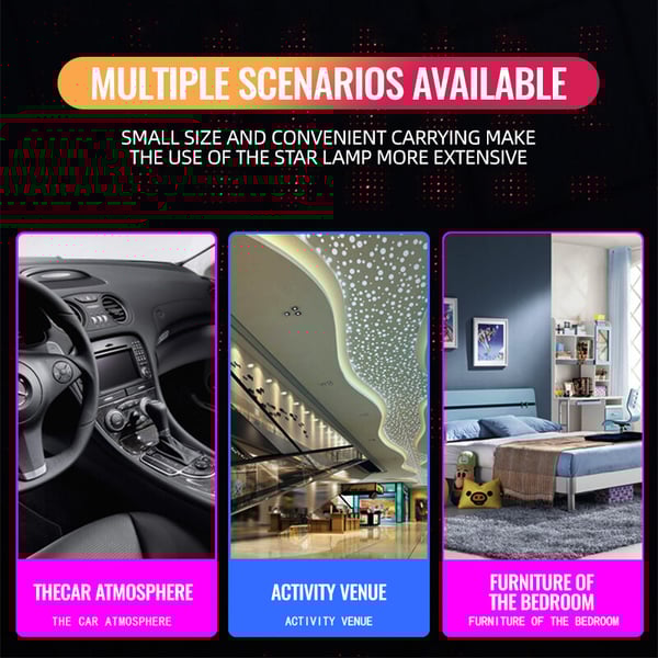 USB LIGHT CAR STAR PROJECTOR