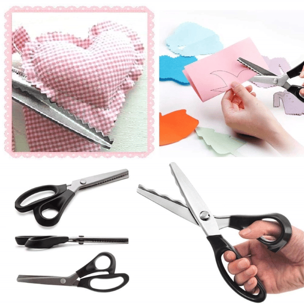 🥳2026 HOT SALE🥳💞50K+ SOLD! ✂️🧵 50% OFF! Serrated Sewing Scissors – zigzag blades stop fabric fraying. Ultra-sharp stainless steel cuts clean to the tip – perfect for quilting, sewing & crafts! 🪡✨