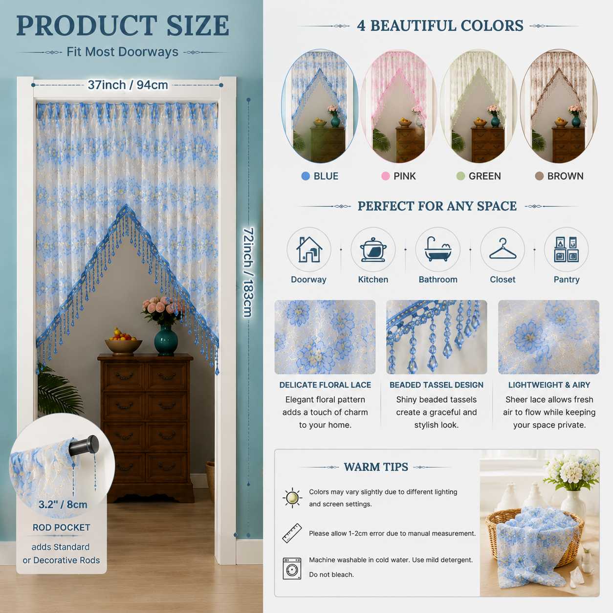 🎉 2026 Sale — Over 15,000 Sold! 🚪 Boho Charm for Your Door – No Tools, No Drilling, Pure Elegance! 🌸