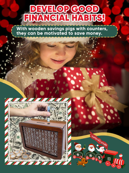 Wallet Fattening Program——Cash Vault Wooden Savings Box