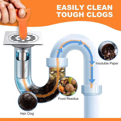 🌟 49% OFF NOW! 🛠️ 20.5-inch Drain Snake – Flexible, durable & easy to use – Clears clogs in sinks, tubs & pipes fast 💧