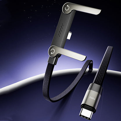 📢📢 60   %  OFF  !! ✨240W Fast Charging Cable with Adjustable Phone Stand