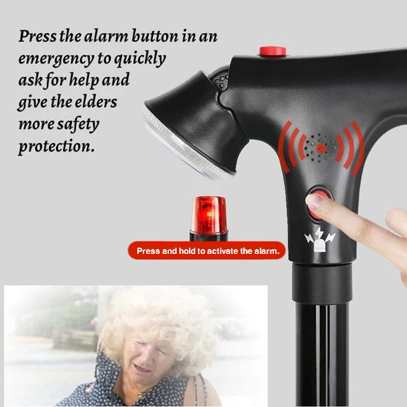 📢50% Off Now！🦯 Multifunctional Folding Cane – Safe Steps, Day & Night ⏰