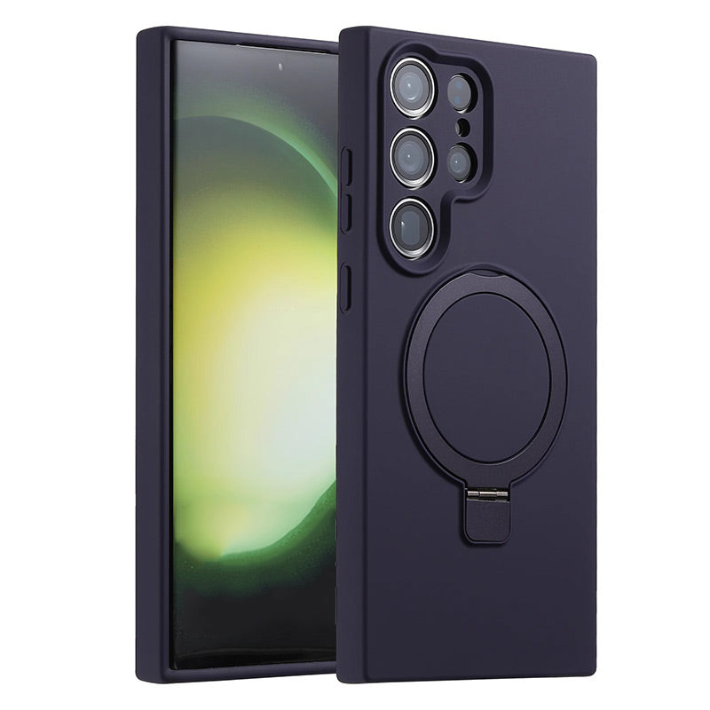 Soft Silicone Magnetic Phone Case with Stand