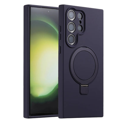 Soft Silicone Magnetic Phone Case with Stand