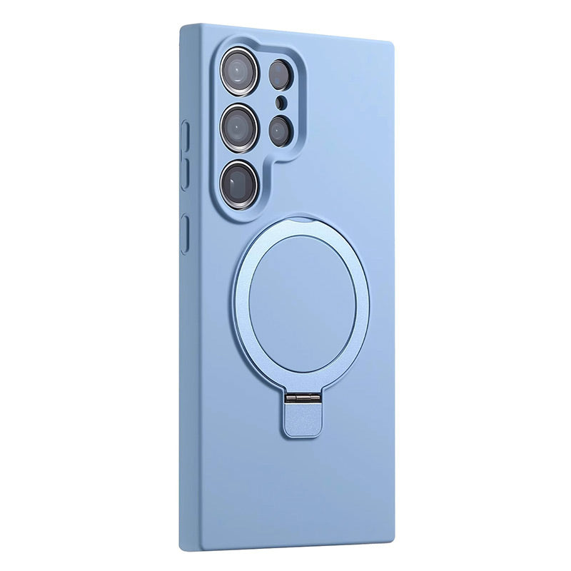 Soft Silicone Magnetic Phone Case with Stand