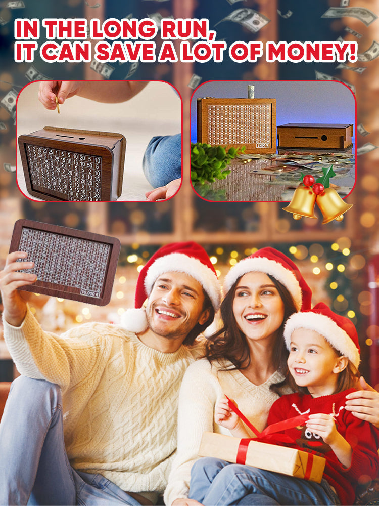 Wallet Fattening Program——Cash Vault Wooden Savings Box