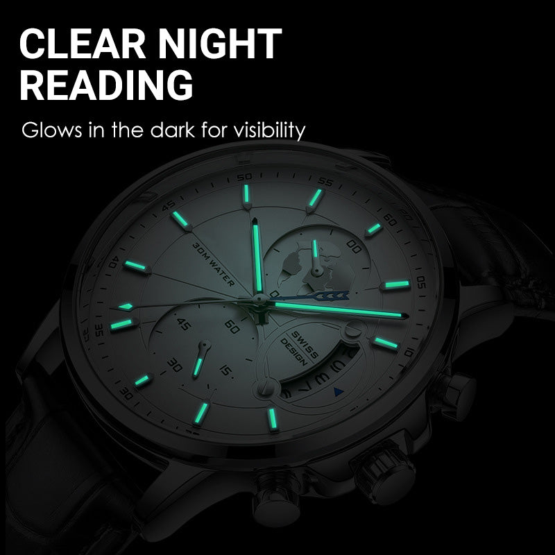Men’s Luminous Waterproof Quartz Watch