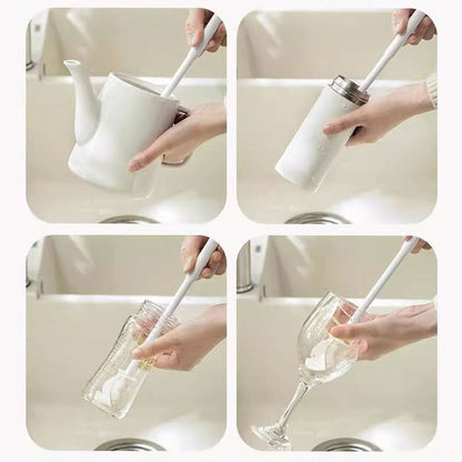 Scrub Deep Cups Instantly! No-Strain 3-in-1 Long-Handle Brush
