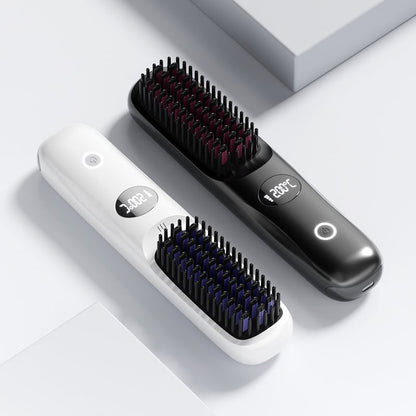 🎄Christmas Sale 49% OFF🔥2-in-1 Straightening & Cordless Hair Straightener with LED Display