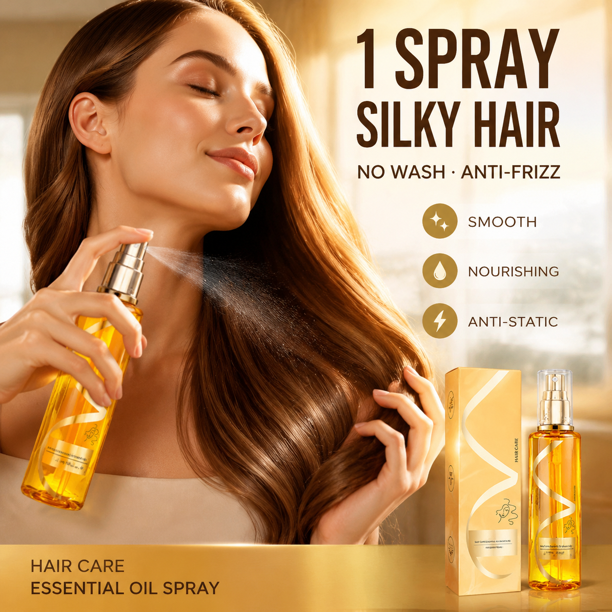 ✨Moisturizing & Strengthening Silky Hair Oil