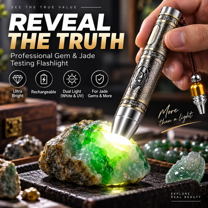 💎 LIMITED-TIME 50% OFF! 🔦 Multifunctional Gemstone Appraisal Flashlight – Triple Light, Penetrating, Rechargeable ⚡