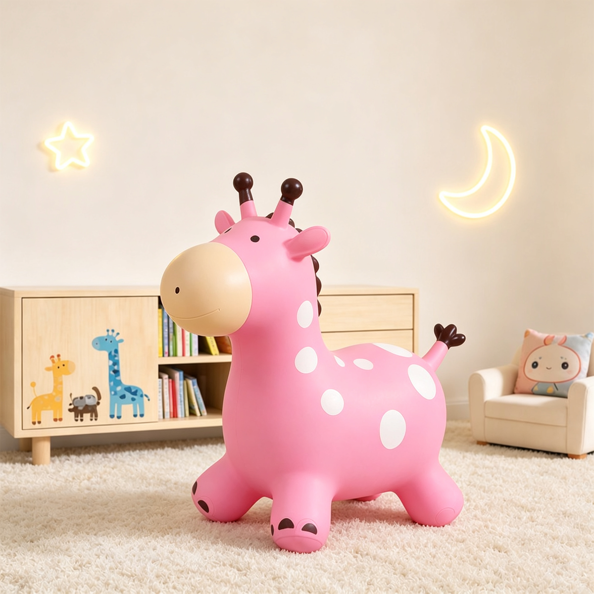🧸 Kids Giraffe Hopper – Fun Bouncing Toy for Balance & Active Play