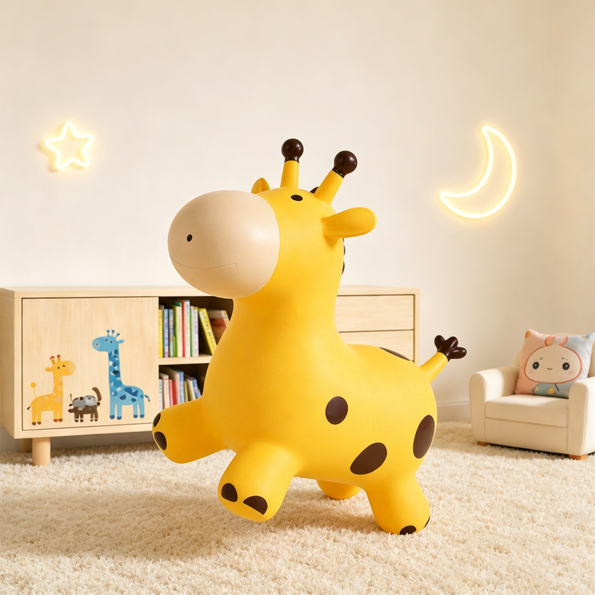 🧸 Kids Giraffe Hopper – Fun Bouncing Toy for Balance & Active Play
