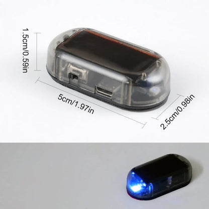 🚨☀️ Solar Car Security Warning Light – Automatic Night Flashing LED