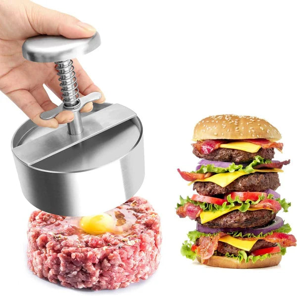 🥳2026 BESTSELLER🥾 Meat Press for Burgers – 304 Food-Grade Stainless Steel – Non-Stick, Rust-Resistant – Dishwasher Safe – Perfect for Parties! 🛡️💨