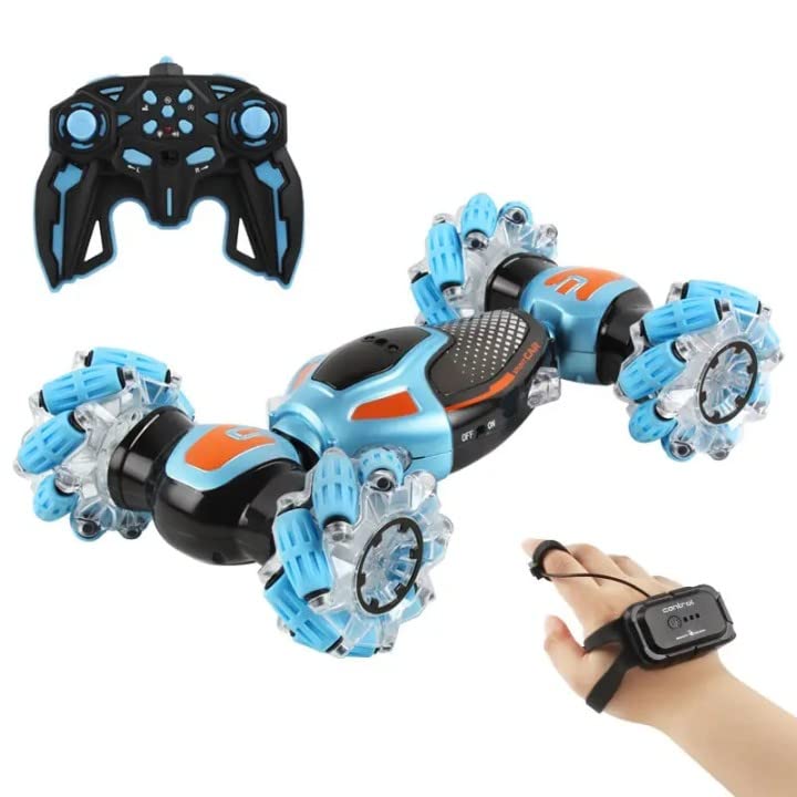 🚗🎮 Gesture Control RC Stunt Car – Dual Mode with 360° Spins & LED Lights