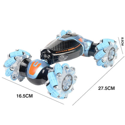🚗🎮 Gesture Control RC Stunt Car – Dual Mode with 360° Spins & LED Lights