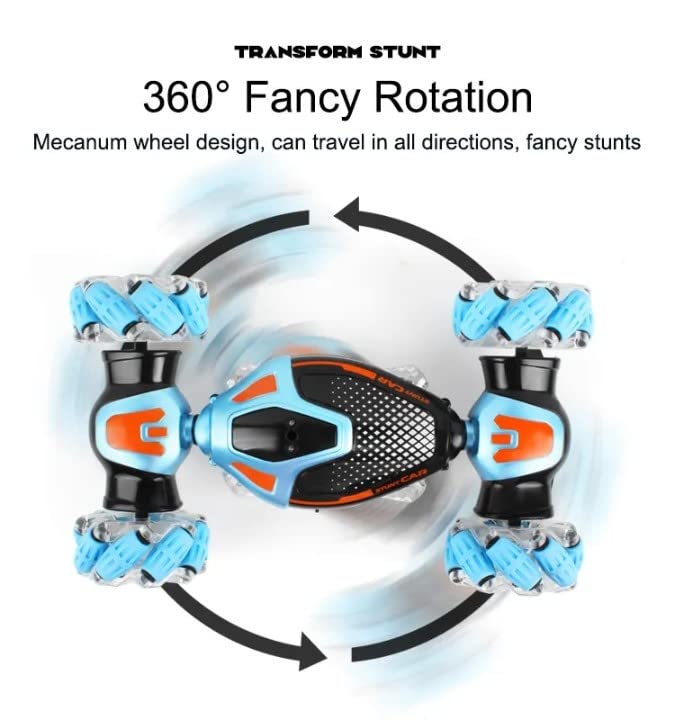 🚗🎮 Gesture Control RC Stunt Car – Dual Mode with 360° Spins & LED Lights