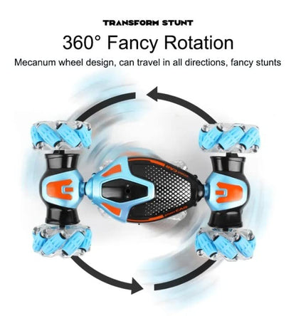 🚗🎮 Gesture Control RC Stunt Car – Dual Mode with 360° Spins & LED Lights
