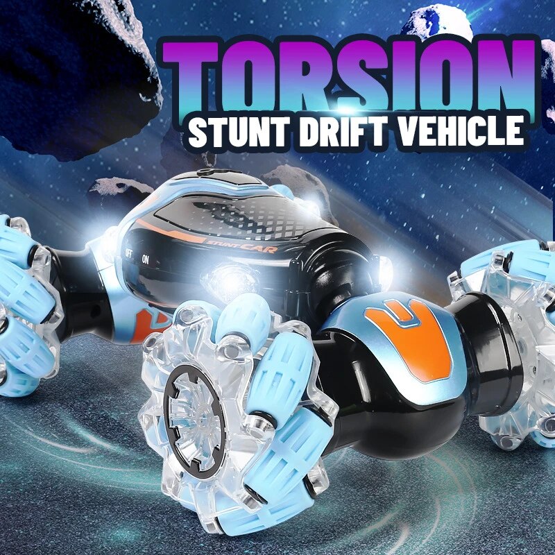 🚗🎮 Gesture Control RC Stunt Car – Dual Mode with 360° Spins & LED Lights