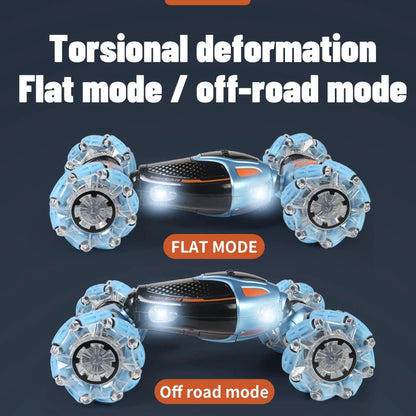 🚗🎮 Gesture Control RC Stunt Car – Dual Mode with 360° Spins & LED Lights