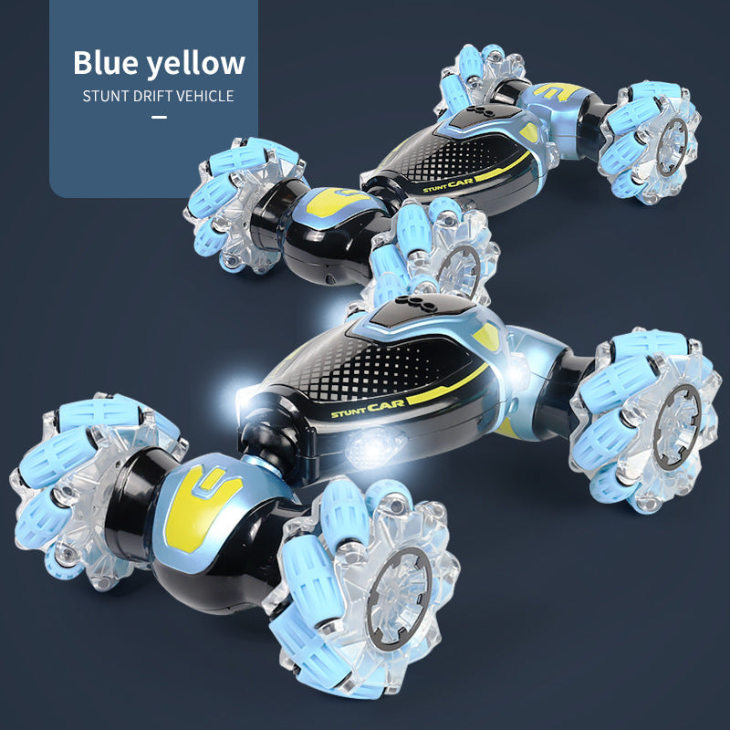 🚗🎮 Gesture Control RC Stunt Car – Dual Mode with 360° Spins & LED Lights